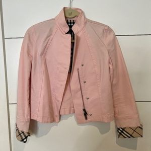 Authentic Burberry denim pink jacket